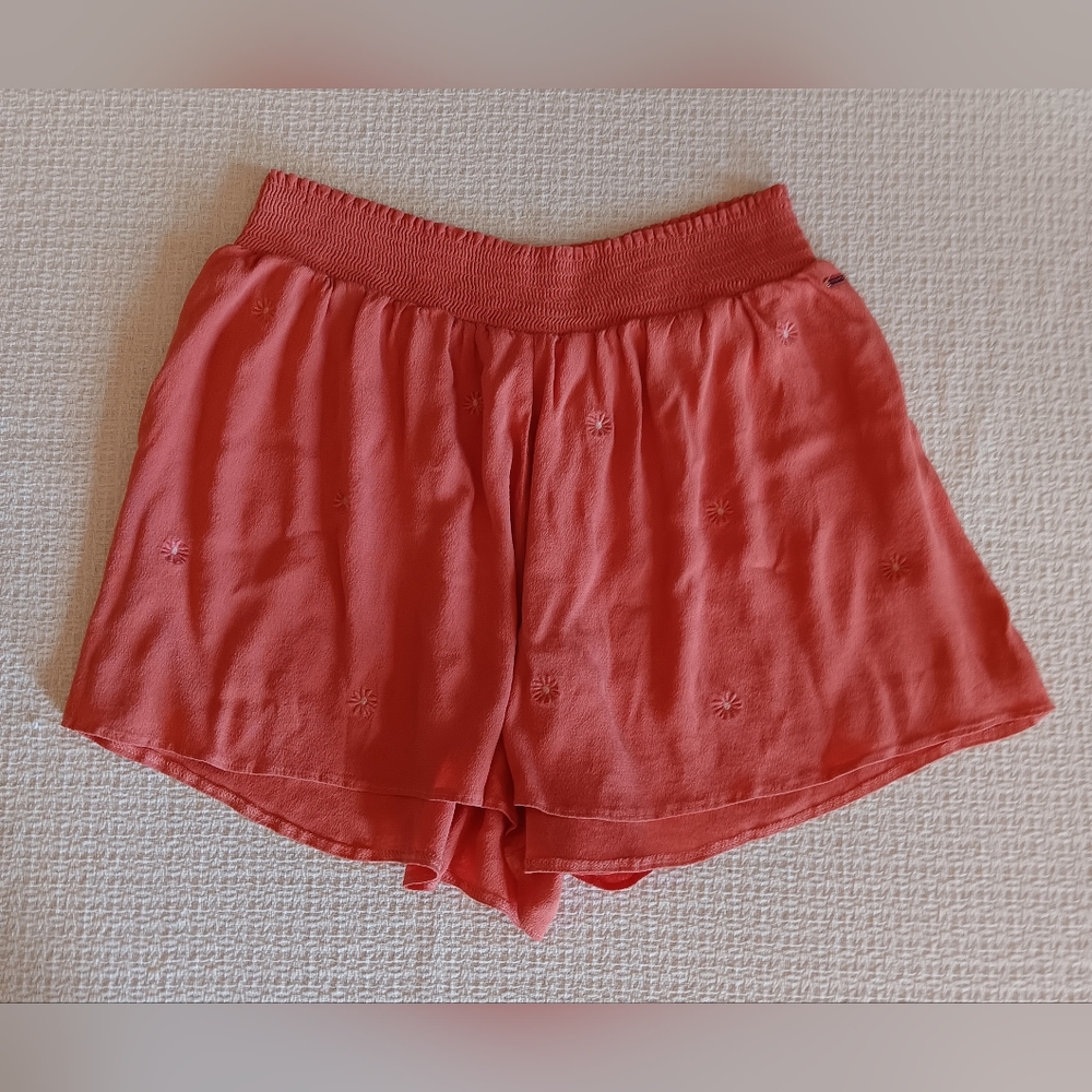 Pink Victoria's Secret So Risey Embroidered Shorts - Size Large